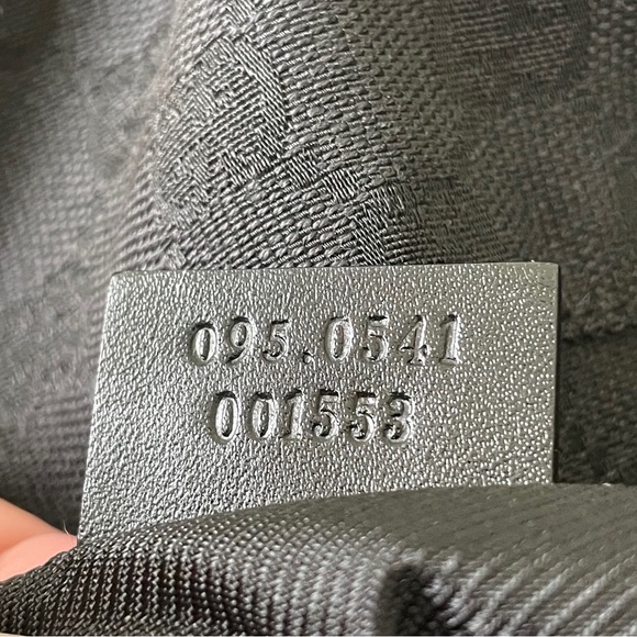 Gucci black monogram canvas and leather Y2K sling backpack bag - Picture 7 of 11